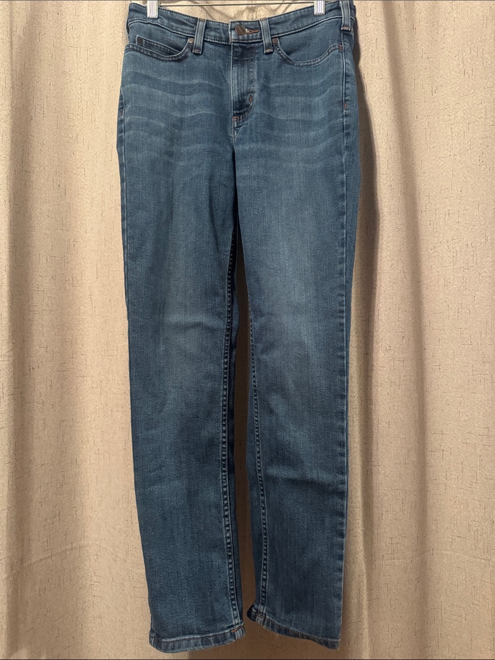Carhartt Women's Straight Leg Jeans in Medium Blue Wash